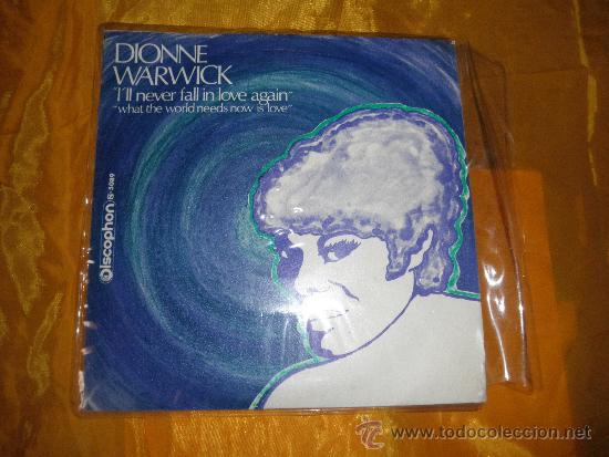 Discos de vinilo: DIONNE WARWICK. I&acute;LL NEVER FALL IN LOVE AGAIN.  DISCOPHON 1970. IMPECABLE - Foto 1