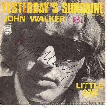 Discos de vinilo: john walker 7 sg yesterdays sushine +1, spanish - Foto 1
