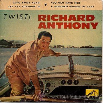 Discos de vinilo: richard anthony 7 e`lets twist again +3, spanish - Foto 1