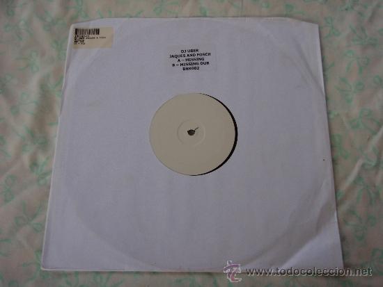 Discos de vinilo: DJ UBER JACQUES AND FOSCH ( MISSING - MISSING DUB )  MAXI - Foto 1