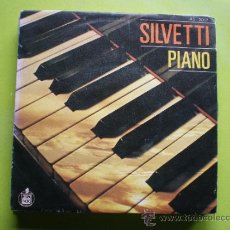 Disques de vinyle: BEBU SILVETTI - PIANO / LOVE IS ON TONIGHT - SINGLE PROMO ESPAÑOL DE 1980. Lote 38612129