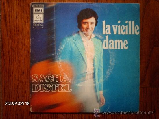 Discos de vinilo: sacha distel  -  la vielle dame   +  pas vu pas pris - Foto 1