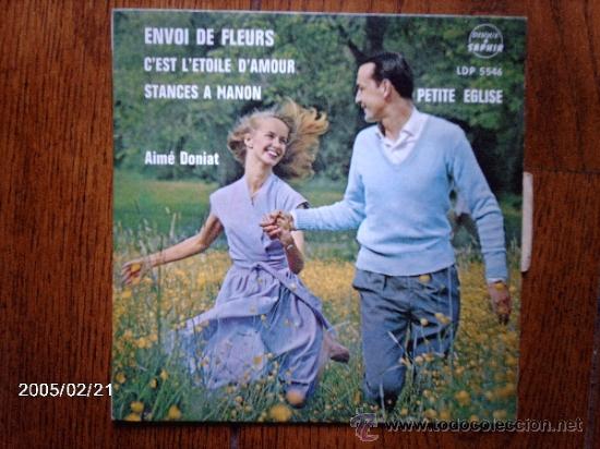 Discos de vinilo: aime doniat  -  envoi des fleurs   +  3 - Foto 1