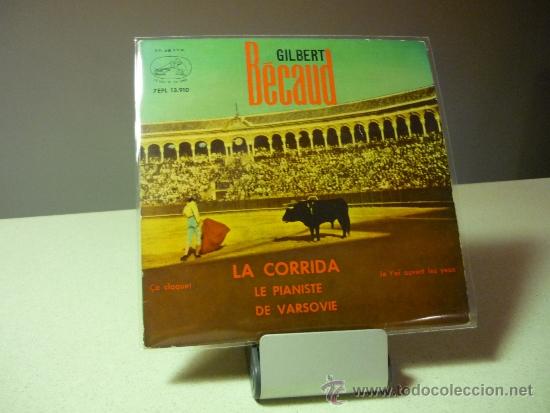Discos de vinilo: GILBERT BECAUD LA CORRIDA +3 EP - Foto 1