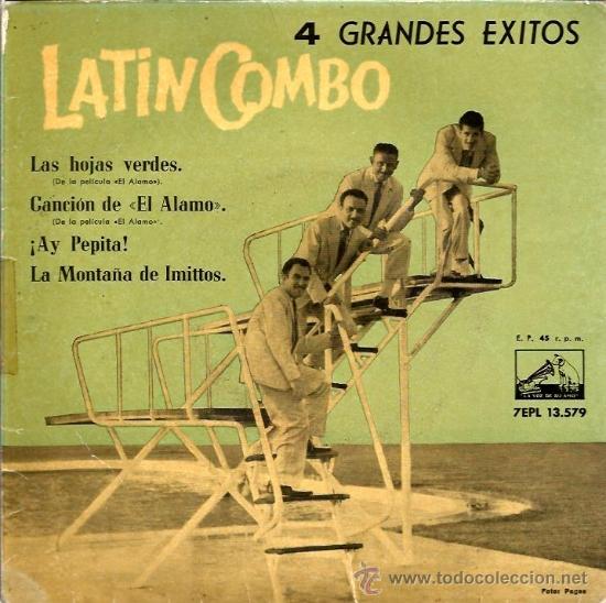 Discos de vinilo: EP LATIN COMBO . LAS HOJAS VERDES  ( VINILO AZUL ) - Foto 1