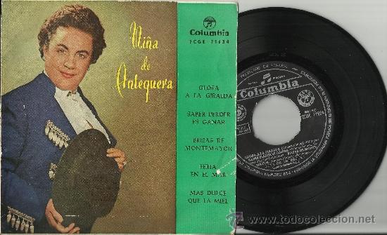 Vinyl records: ni&ntilde;a de antequera ep  glosa a la giralda espa&ntilde;a 1962