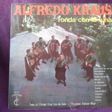 Discos de vinilo: ALFREDO KRAUS RONDA CON LA TUNA. TUNA DEL COLEGIO FRAY LUIS DE LEON. DIRECCION: ANTONIO MOYA. LP CON. Lote 38655590