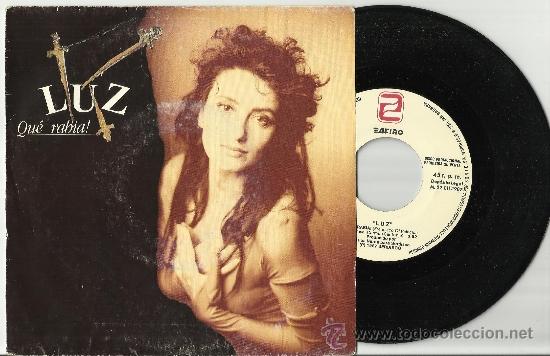 Disques de vinyle: luz single promocional que rabia! espa&ntilde;a 1987