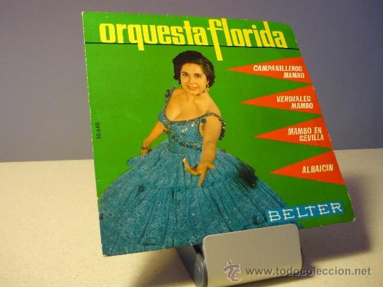 Discos de vinilo: ORQUESTA FLORIDA CAMPANILLEROS MAMBO +3 EP - Foto 1