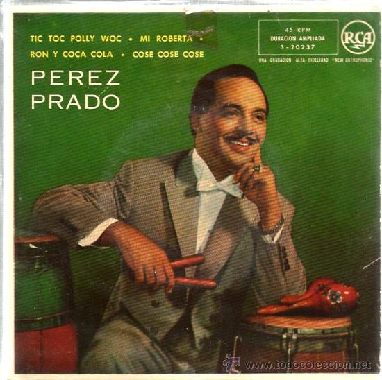 Discos de vinilo: EP PEREZ PRADO : TIC TOC POLLY WOC - Foto 1
