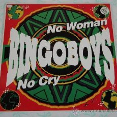 Discos de vinilo: BINGOBOYS ( NO WOMAN NO CRY 2 VERSIONES - BINGO WAS HIS NAMO - HEY DEE JAY - CRY REPRISE ) 1991
