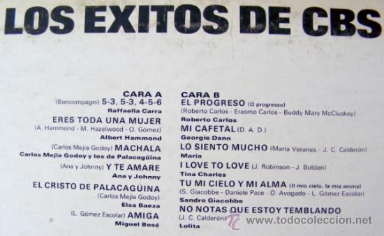 Discos de vinilo: LOS EXITOS DE CBS - LP - Foto 2