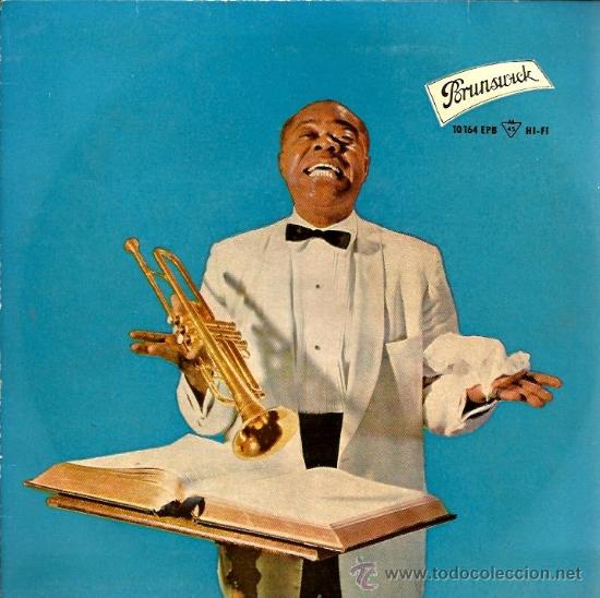 Discos de vinilo: EP LOUIS ARMSTRONG : OH MY WAY + 3 - Foto 1