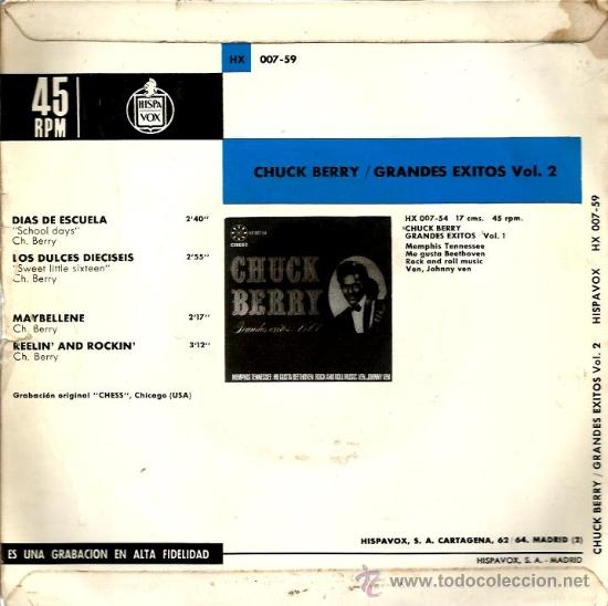 Discos de vinilo: EP CHUCK BERRY SCHOOL DAYS + 3 - Foto 2