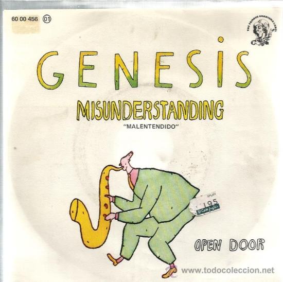 Discos de vinilo: SINGLE GENESIS : MISUNDERSTANDING ( MALENTENDIDO ) - Foto 1