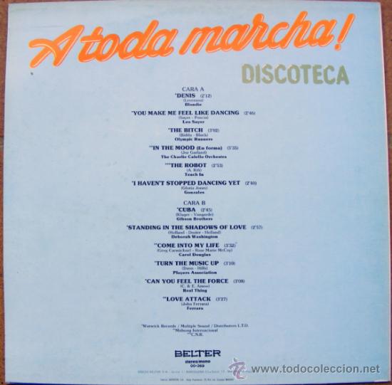 Discos de vinilo: LP - ATODA MARCHA ! DISCOTECA - Foto 2