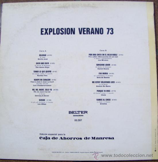 Discos de vinilo: LP - EXPOSICION VERANO 73 - Foto 2