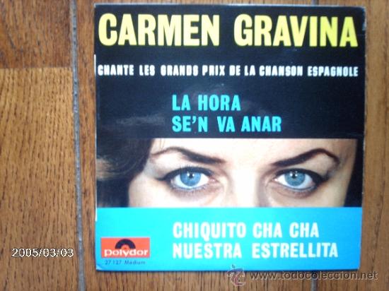 Disques de vinyle: carmen gravina  -  la hora  +  3