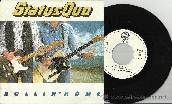Discos de vinilo: status quo single rollin home espa&ntilde;a 1986 - Foto 1