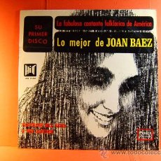 Discos de vinilo: LO MEJOR DE JOAN BAEZ- SU PRIMER DISCO- 1ª GRABACION- SQUIRE - HIT- COLUMBIA- AMCOS- 1966 - LP ...