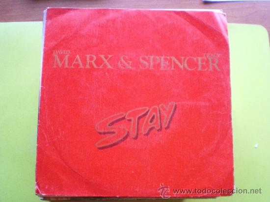 Discos de vinilo: DAVID MARX & SPENCER.. STAY single 83 2 VERSIONES PEPETO - Foto 1