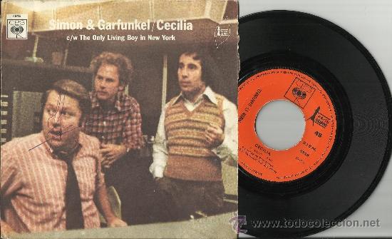 Discos de vinilo: simon and garfunkel single cecilia francia - Foto 1