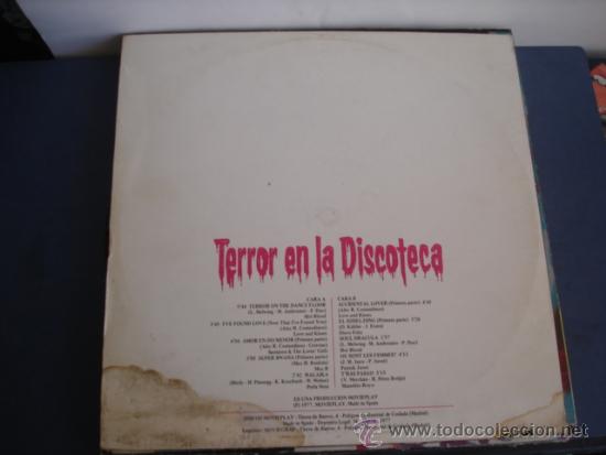 Discos de vinilo: TERROR EN LA DISCOTECA - Foto 2
