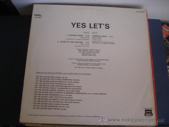 Discos de vinilo: YES LETS   CARRIED AWAY - Foto 2