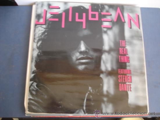 Discos de vinilo: JELLY BEAN Featuring Steven Dante THE REAL THING   maxi - Foto 2