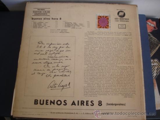Discos de vinilo: BUENOS AIRES 8 BUENOS AIRES HORA 8 - Foto 2