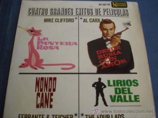 Discos de vinilo: CUATRO GRANDES EXITOS DE PELICULAS - Foto 1