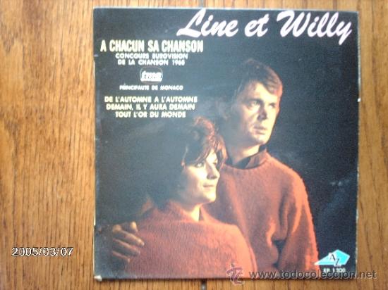 Discos de vinilo: line et willy  -   a chacun sa chanson   + 3 - Foto 1