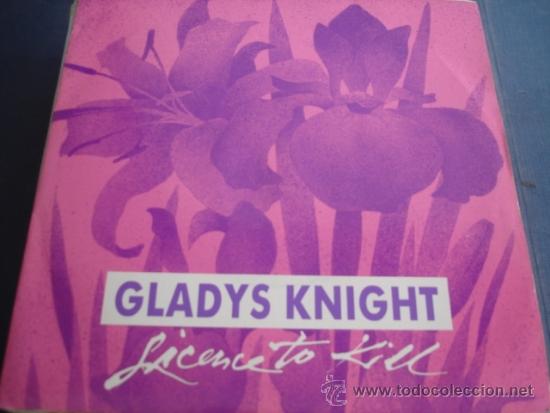 Discos de vinilo: GLADYS KNIGHT  LICENSE TO KILL  PROMO SINGLE - Foto 1
