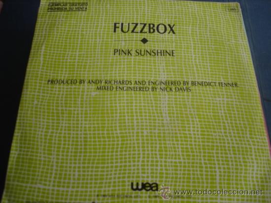 Discos de vinilo: FUZZBOX  PINK SUNSHINE  PROMO SINGLE - Foto 2