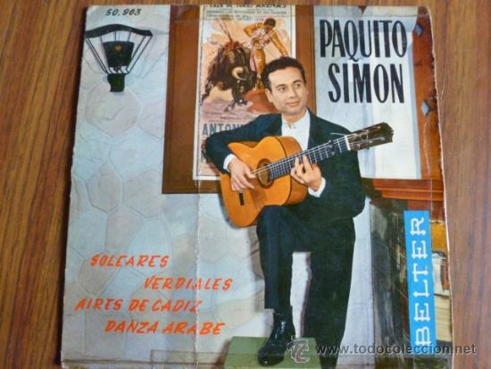 Discos de vinilo: Single vinilo Paquito Simon. Belter - Foto 1