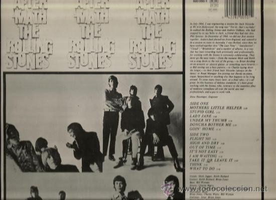 Discos de vinilo: LP THE ROLLING STONES : AFTER MATH ( DIGITALLY REMASTERED, REEDICION DEL DISCO DE 1966) - Foto 2