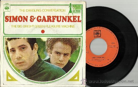 Discos de vinilo: simon and garfunkel single the dangling conversation espa&ntilde;a 1967 - Foto 1