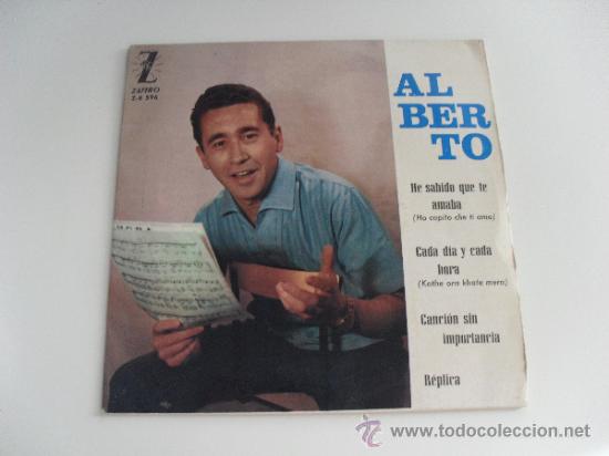 Discos de vinilo: ALBERTO - HE SABIDO QUE TE AMABA +3 EP 1964 - Foto 1