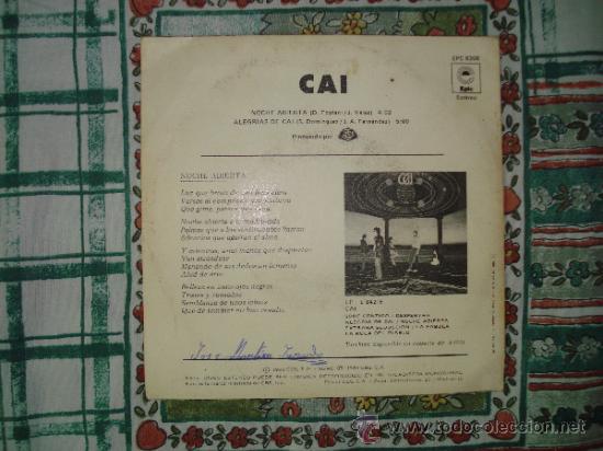 Discos de vinilo: CAI - NOCHE ABIERTA - Foto 2