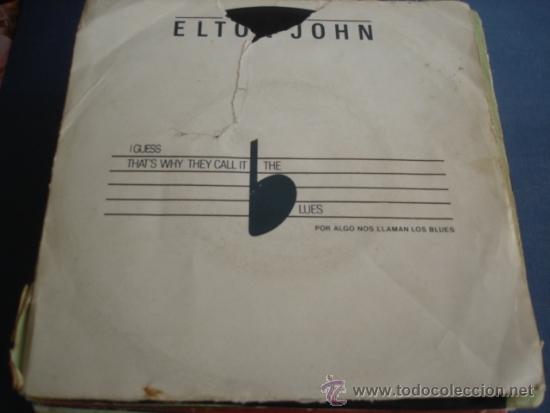 Discos de vinilo: ELTON JOHN THAT&acute;S WHY THEY CALL IT THE BLUES - Foto 1