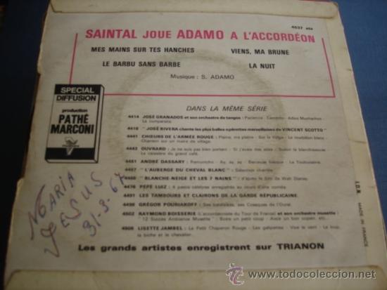 Discos de vinilo: ADAMO MES MAINS SUR TES HANCHES  MUY RARO&iexcl;&iexcl;&iexcl; - Foto 2