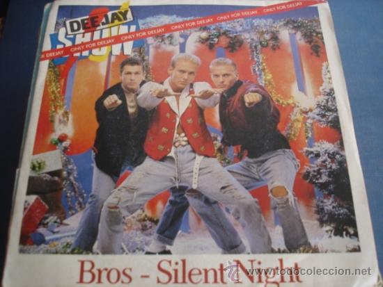 Discos de vinilo: BROS  SILENT NIGHT  PROMO SINGLE ITALY - Foto 1