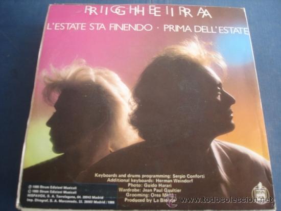 Discos de vinilo: RIGHEIRA  L&Eacute;STATE STA FINENDO - Foto 2