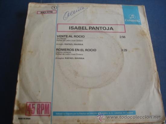 Discos de vinilo: ISABEL PANTOJA   DE ROMERIA - Foto 2
