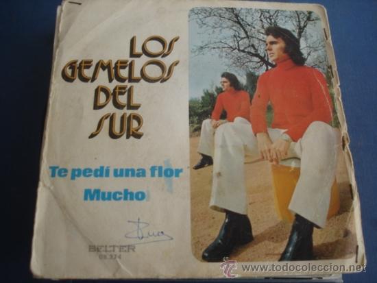 Discos de vinilo: LOS GEMELOS DEL SUR  TE PEDI UNA FLOR - Foto 1