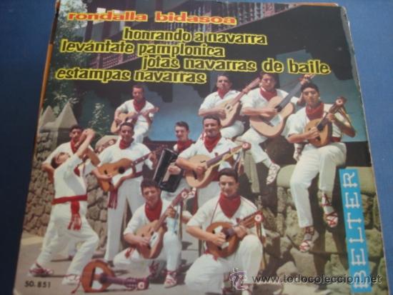 Discos de vinilo: RONDALLA BIDASOA  HONRANDO A NAVARRA  Ep - Foto 1