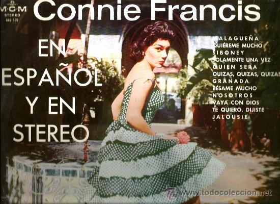 Discos de vinilo: LP CONNIE FRANCIS EN ESPA&Ntilde;OL Y EN ESTEREO - Foto 1