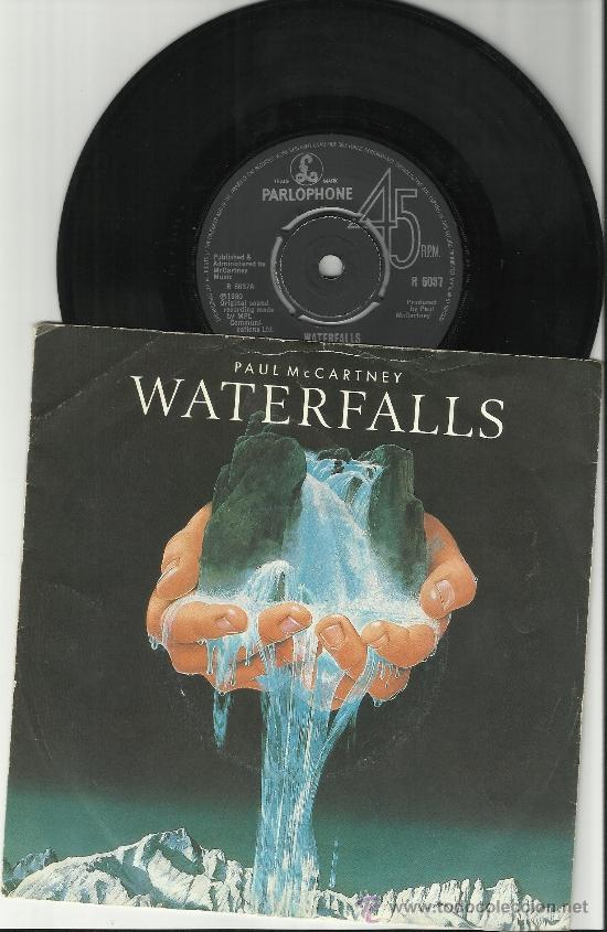 Discos de vinilo: paul mccartney single waterfalls inglaterra 1980 - Foto 1
