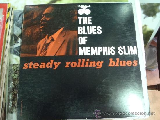 Discos de vinilo: MEMPHIS SLIM ,STEADY ROLLIG BLUES - Foto 1