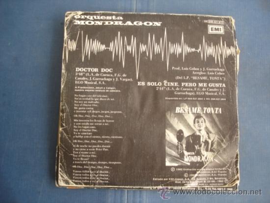 Discos de vinilo: ORQUESTA MONDRAGON  DOCTOR DOC - Foto 2